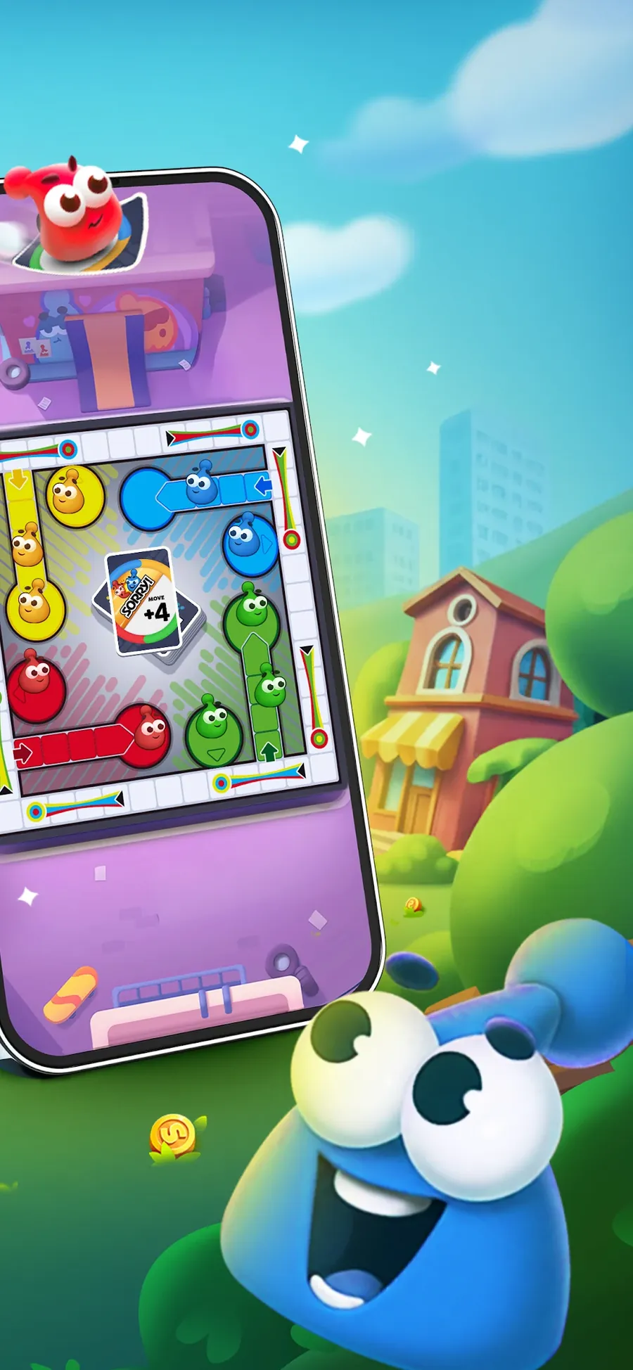 Στιγμιότυπο από το παιχνίδι Sorry! World Online Board game